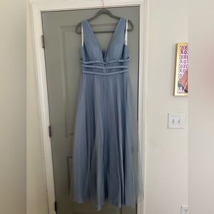 Azazie Blue Evening Gown